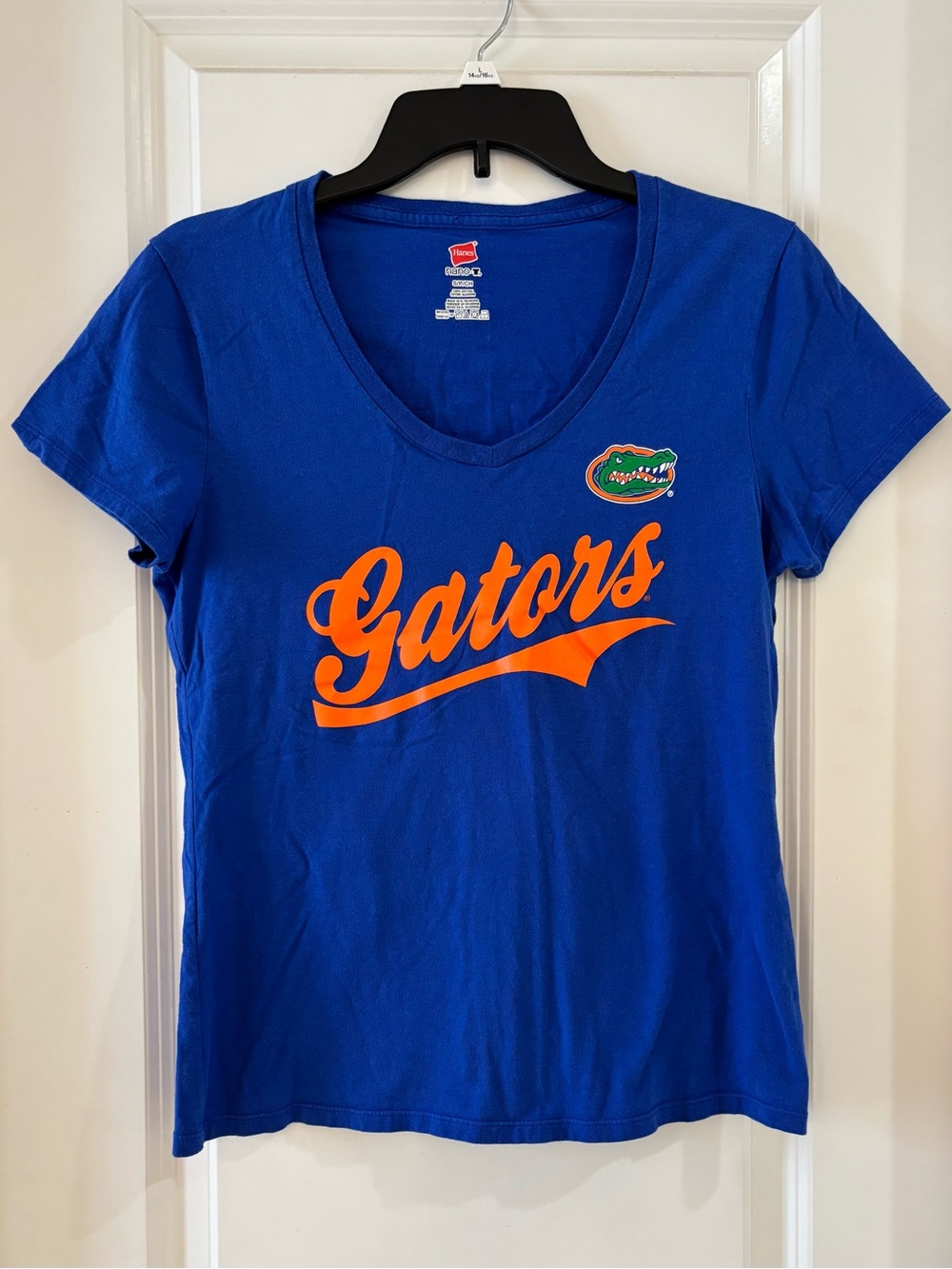 Gators V-Neck Team T-Shirt - Blue/Orange